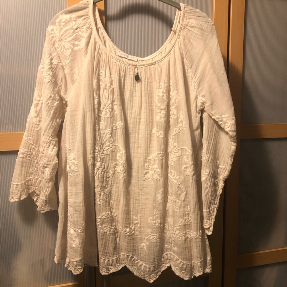 Off white boho top